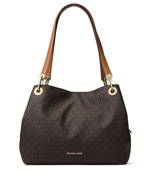 michael kors raven canves tote|Michael Kors raven handbag.